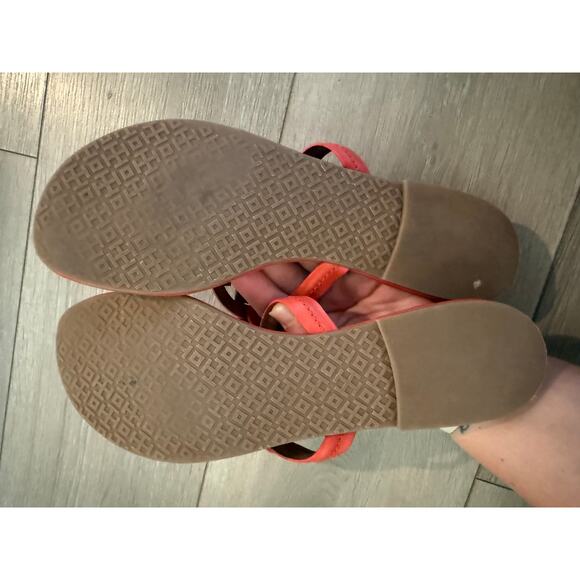 Well Loved Tory Burch Miller Sandal in Orange Sz 10 - Picture 2 of 6